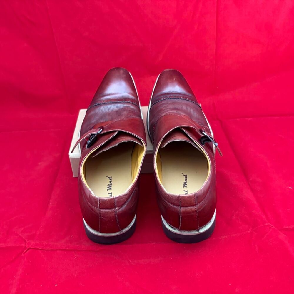 Unbranded Men's Brown and Burgundy Brogues - Picture 2 of 4